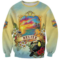 Belize Toucan Sweatshirt Belizean Pride Retro Style