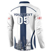 Custom England Football 2026 Button Sweatshirt Three Lions Special Style