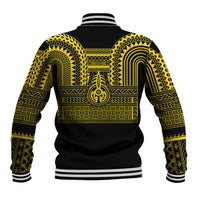 Philippines Filipinos Baseball Jacket Igorot Tribal Pattern Black
