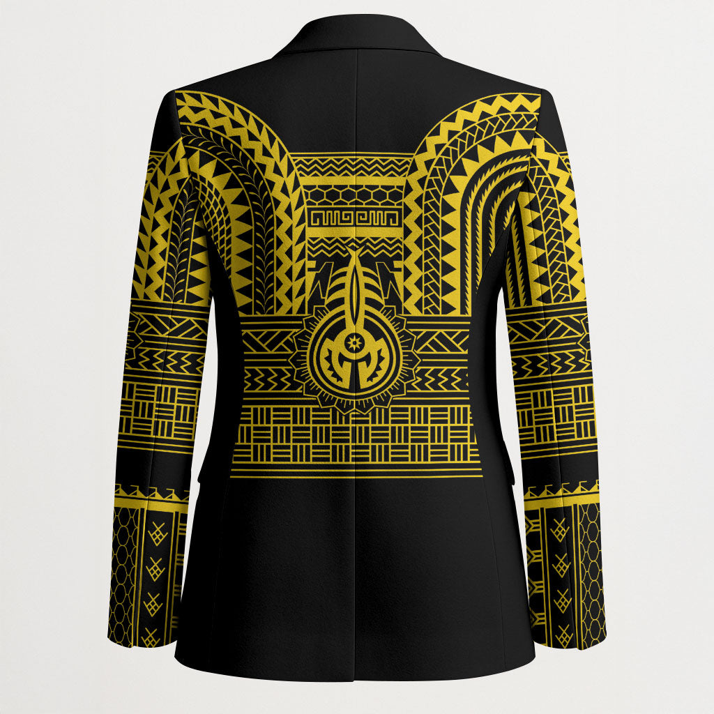 Philippines Filipinos Blazer Igorot Tribal Pattern Black