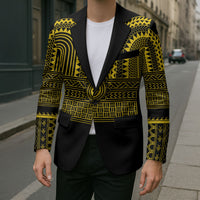 Philippines Filipinos Blazer Igorot Tribal Pattern Black