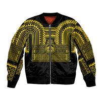 Philippines Filipinos Bomber Jacket Igorot Tribal Pattern Black