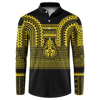 Philippines Filipinos Button Sweatshirt Igorot Tribal Pattern Black