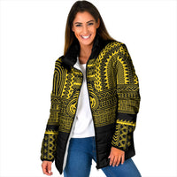 Philippines Filipinos Padded Jacket Igorot Tribal Pattern Black