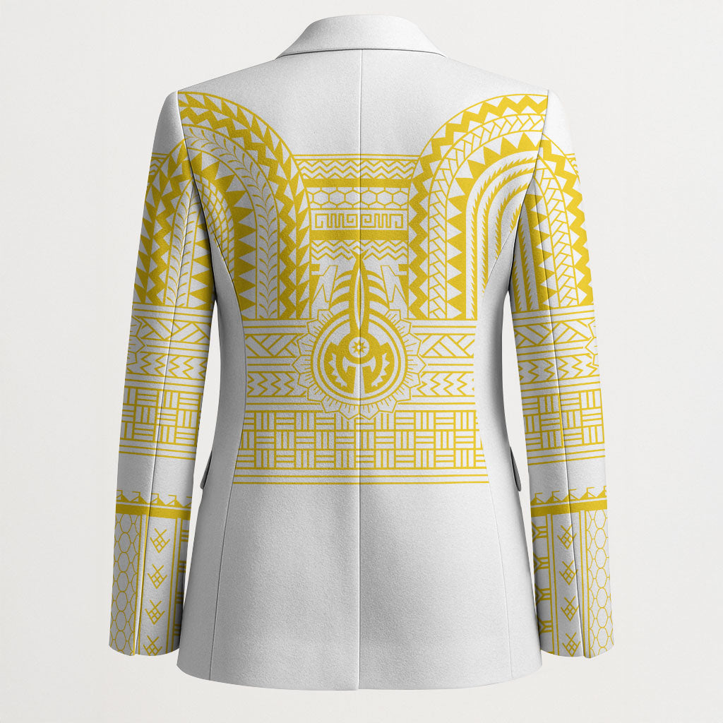 Philippines Filipinos Blazer Igorot Tribal Pattern White