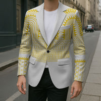 Philippines Filipinos Blazer Igorot Tribal Pattern White