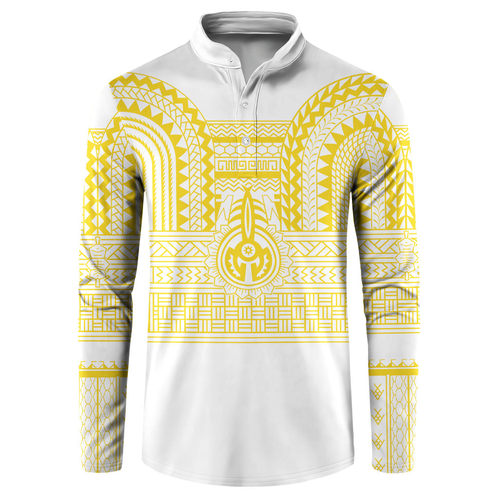Philippines Filipinos Button Sweatshirt Igorot Tribal Pattern White