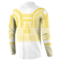 Philippines Filipinos Button Sweatshirt Igorot Tribal Pattern White