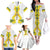 Enkutatash Ethiopia New Year Family Matching Off The Shoulder Long Sleeve Dress and Hawaiian Shirt Tilet Pattern With Adey Abeba Flowers