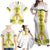 Enkutatash Ethiopia New Year Family Matching Off Shoulder Maxi Dress and Hawaiian Shirt Tilet Pattern With Adey Abeba Flowers