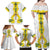 Enkutatash Ethiopia New Year Family Matching Off Shoulder Maxi Dress and Hawaiian Shirt Tilet Pattern With Adey Abeba Flowers