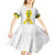 Enkutatash Ethiopia New Year Kid Short Sleeve Dress Tilet Pattern With Adey Abeba Flowers