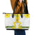 Enkutatash Ethiopia New Year Leather Tote Bag Tilet Pattern With Adey Abeba Flowers LT05 - Wonder Print Shop