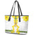 Enkutatash Ethiopia New Year Leather Tote Bag Tilet Pattern With Adey Abeba Flowers LT05 - Wonder Print Shop