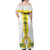 Enkutatash Ethiopia New Year Off Shoulder Maxi Dress Tilet Pattern With Adey Abeba Flowers