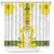 Enkutatash Ethiopia New Year Shower Curtain Tilet Pattern With Adey Abeba Flowers