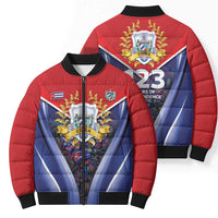 Cuba Bomber Puffer Jacket 123 Years Of Independence - Wonder Print Shop