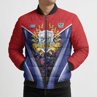 Cuba Bomber Puffer Jacket 123 Years Of Independence - Wonder Print Shop