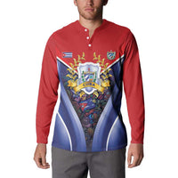 Cuba Button Sweatshirt 123 Years Of Independence - Wonder Print Shop