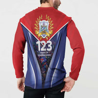Cuba Button Sweatshirt 123 Years Of Independence - Wonder Print Shop