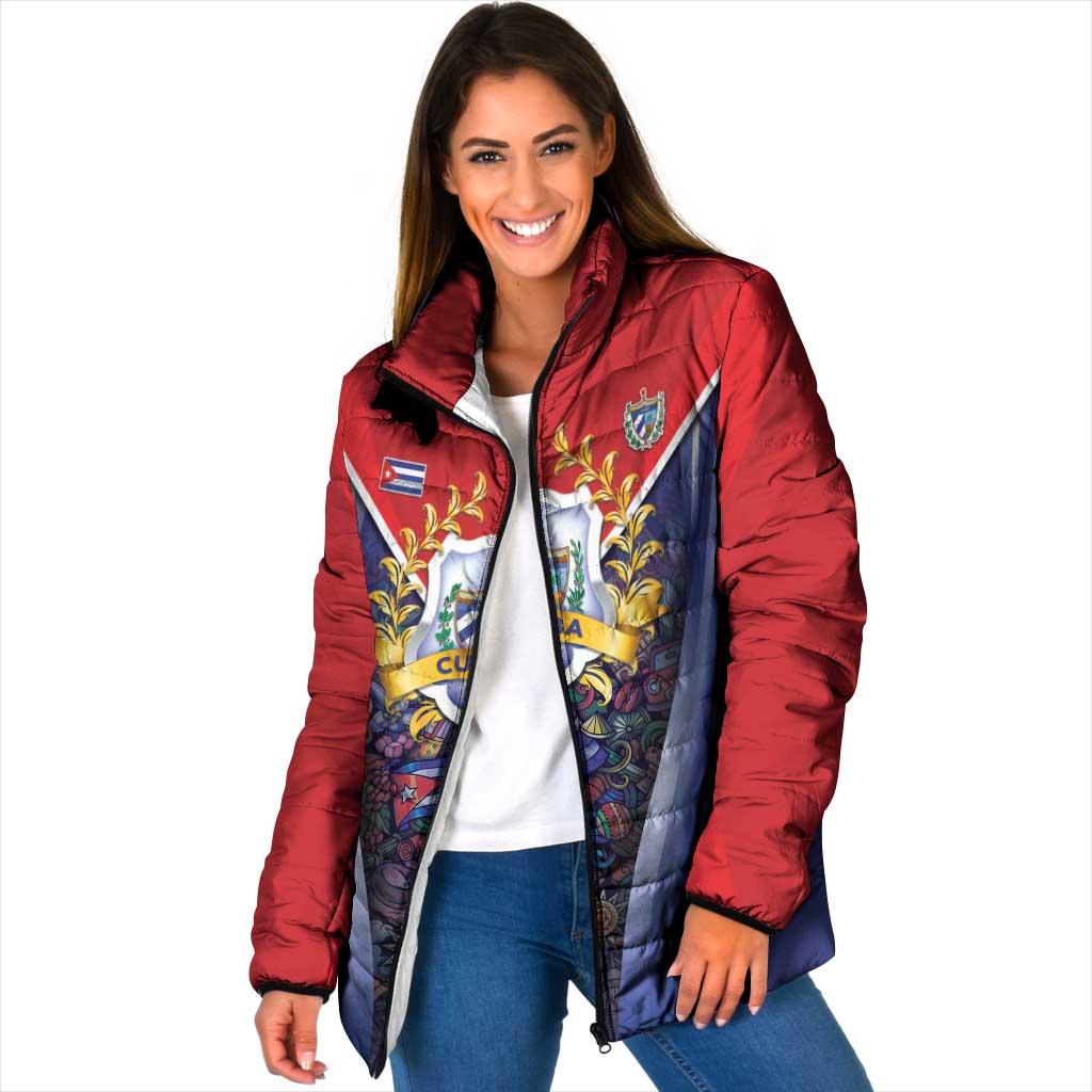 Cuba Padded Jacket 123 Years Of Independence - Wonder Print Shop
