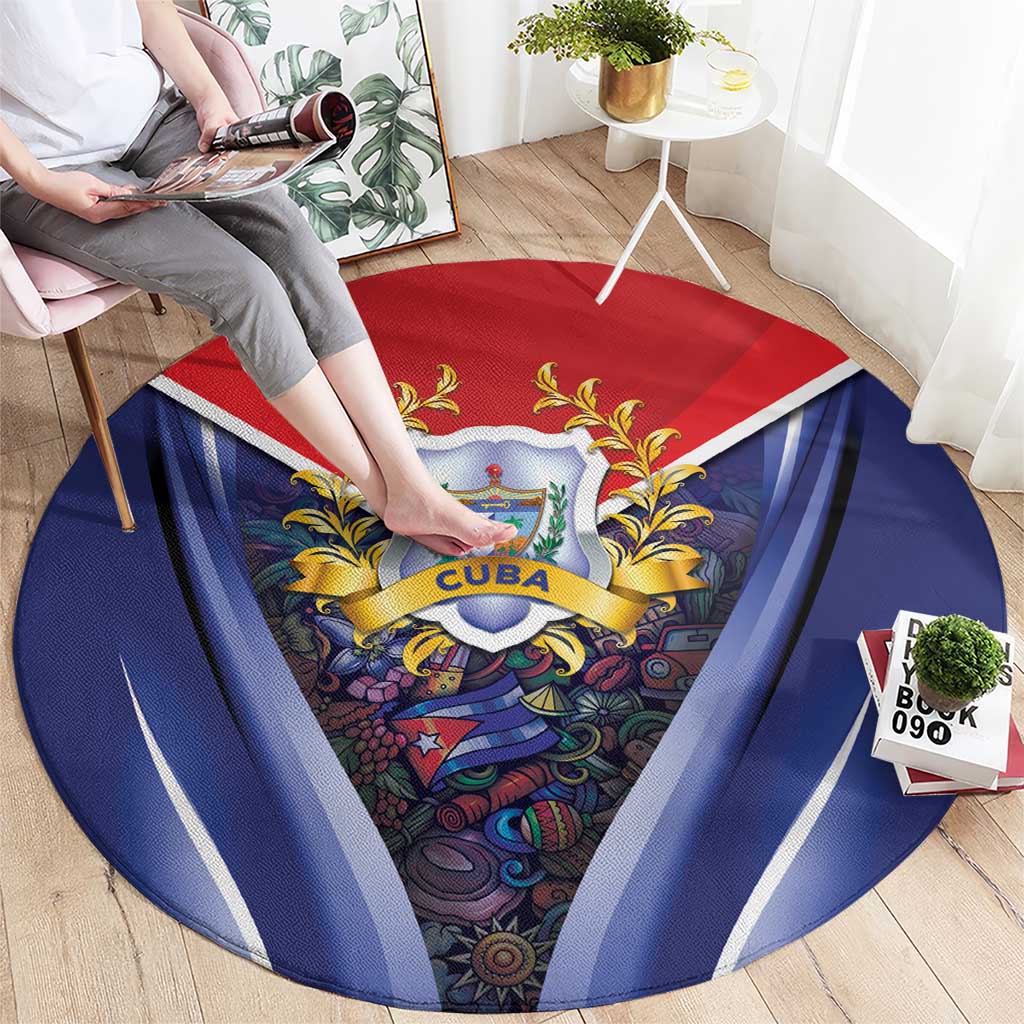 Cuba Round Carpet 123 Years Of Independence - Wonder Print Shop