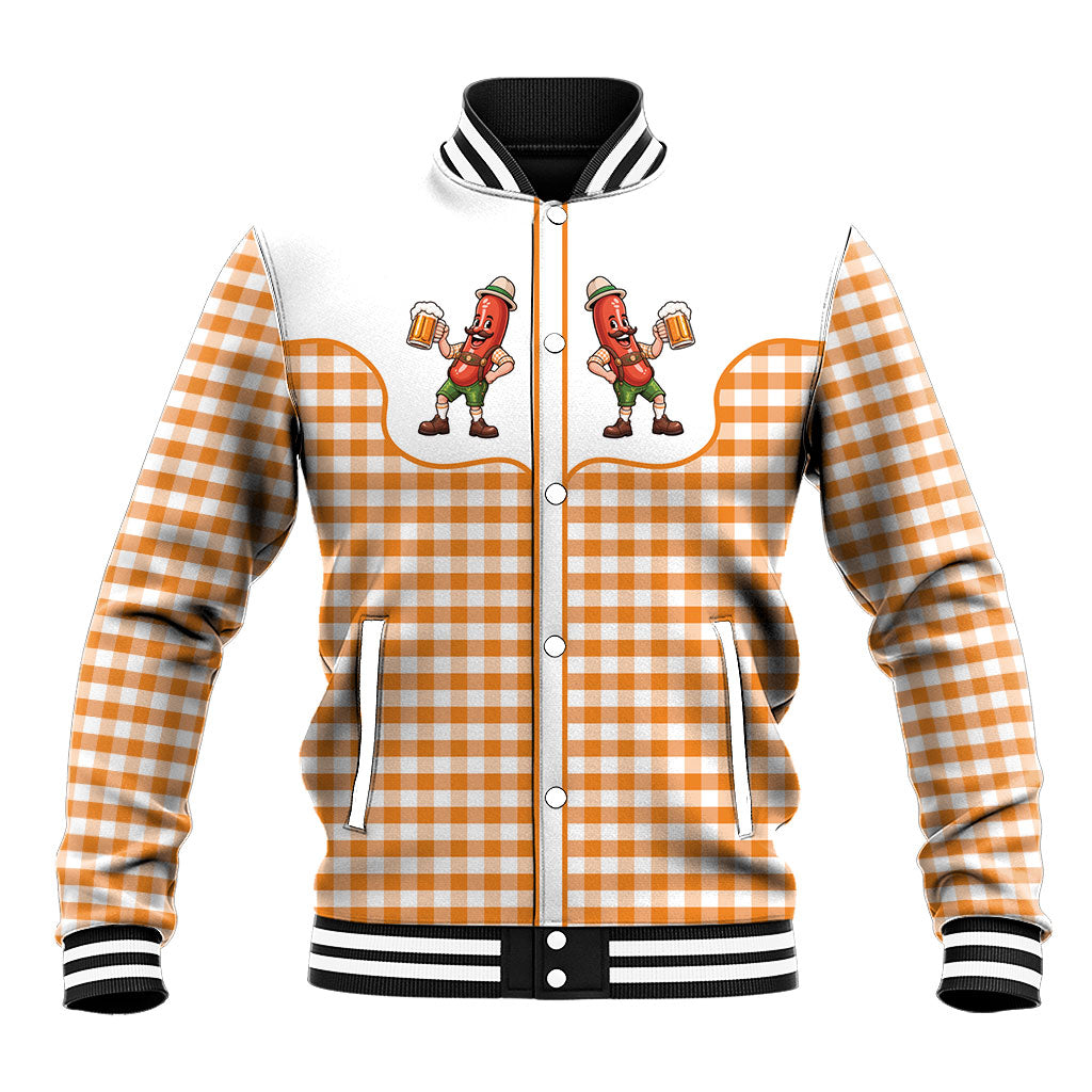 Oktoberfest Funny Sausage Baseball Jacket Country Cowboy Style