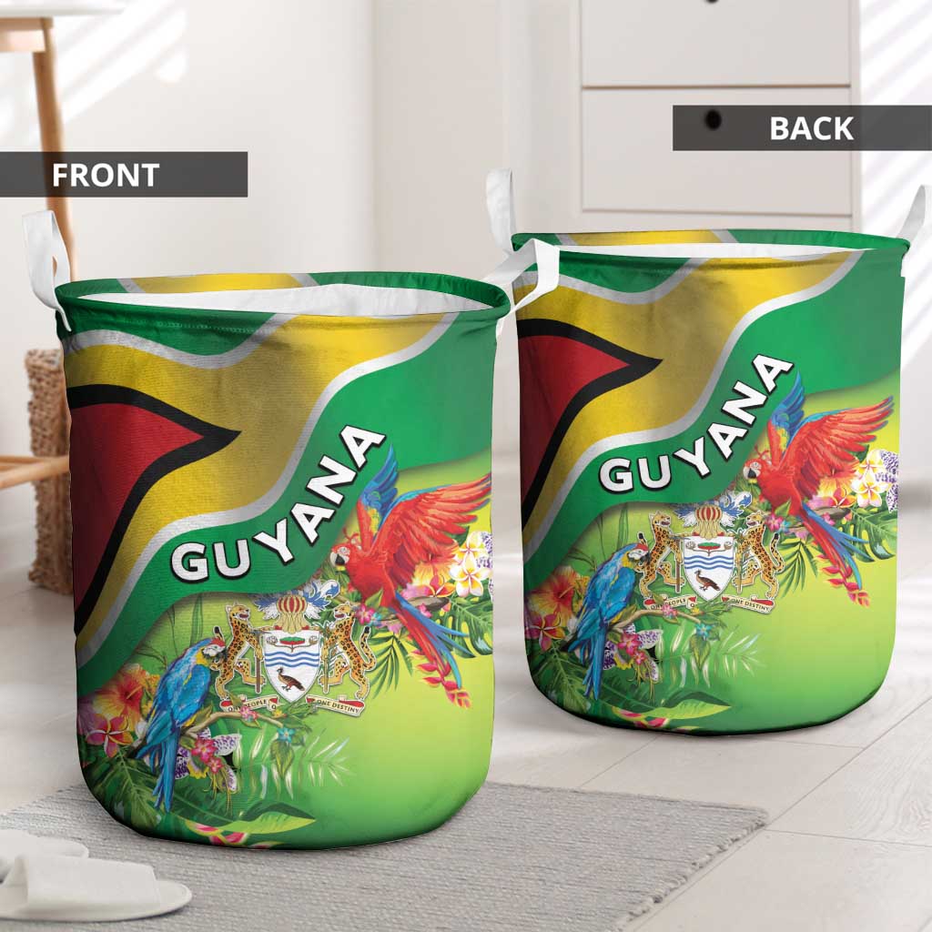 Guyana Republic Day Laundry Basket Happy Mashramani Flag Style