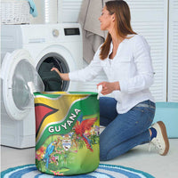 Guyana Republic Day Laundry Basket Happy Mashramani Flag Style
