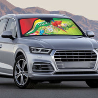 Guyana Republic Day Auto Sun Shade Happy Mashramani Flag Style