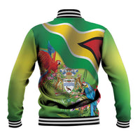 Guyana Republic Day Baseball Jacket Happy Mashramani Flag Style