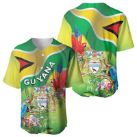 Guyana Republic Day Baseball Jersey Happy Mashramani Flag Style