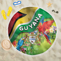 Guyana Republic Day Beach Blanket Happy Mashramani Flag Style