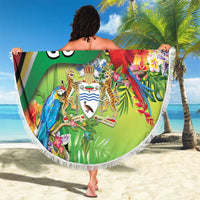 Guyana Republic Day Beach Blanket Happy Mashramani Flag Style