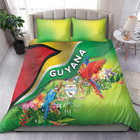 Guyana Republic Day Bedding Set Happy Mashramani Flag Style