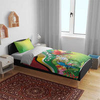 Guyana Republic Day Bedding Set Happy Mashramani Flag Style