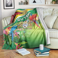 Guyana Republic Day Blanket Happy Mashramani Flag Style