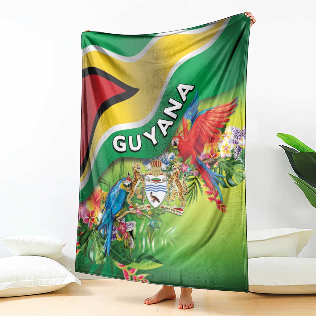 Guyana Republic Day Blanket Happy Mashramani Flag Style