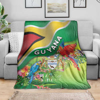 Guyana Republic Day Blanket Happy Mashramani Flag Style