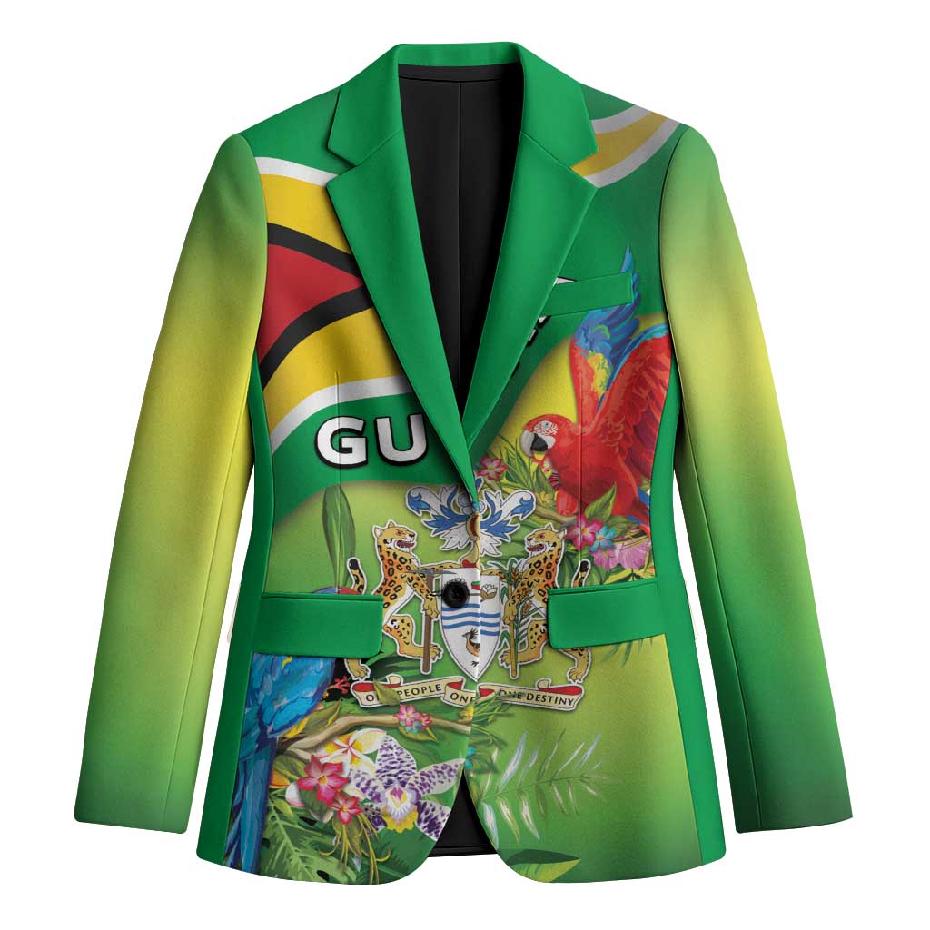 Guyana Republic Day Blazer Happy Mashramani Flag Style