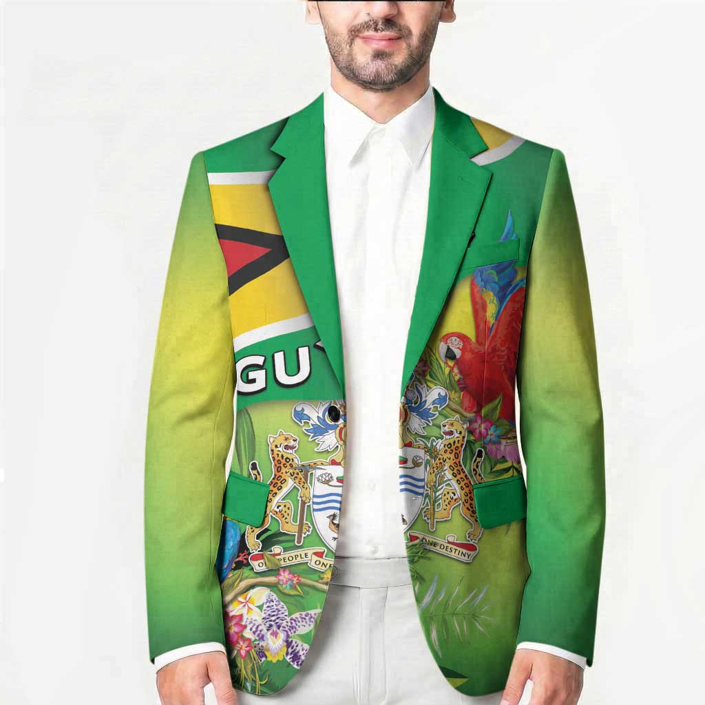 Guyana Republic Day Blazer Happy Mashramani Flag Style