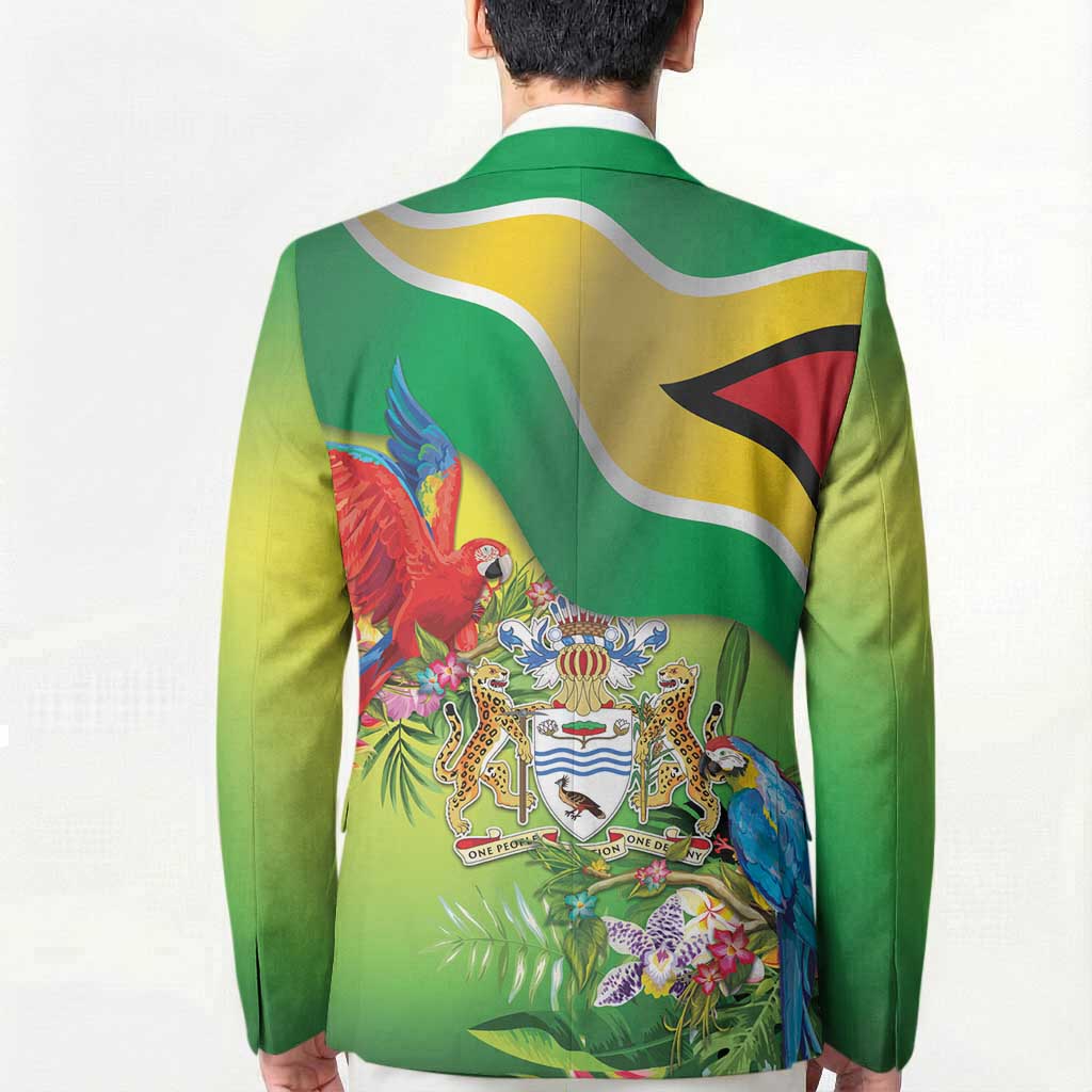 Guyana Republic Day Blazer Happy Mashramani Flag Style