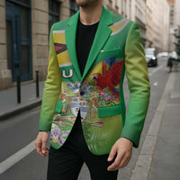 Guyana Republic Day Blazer Happy Mashramani Flag Style