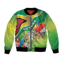 Guyana Republic Day Bomber Jacket Happy Mashramani Flag Style