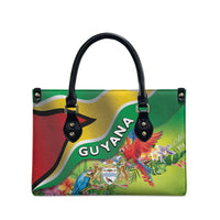 Guyana Republic Day Leather Bag Happy Mashramani Flag Style