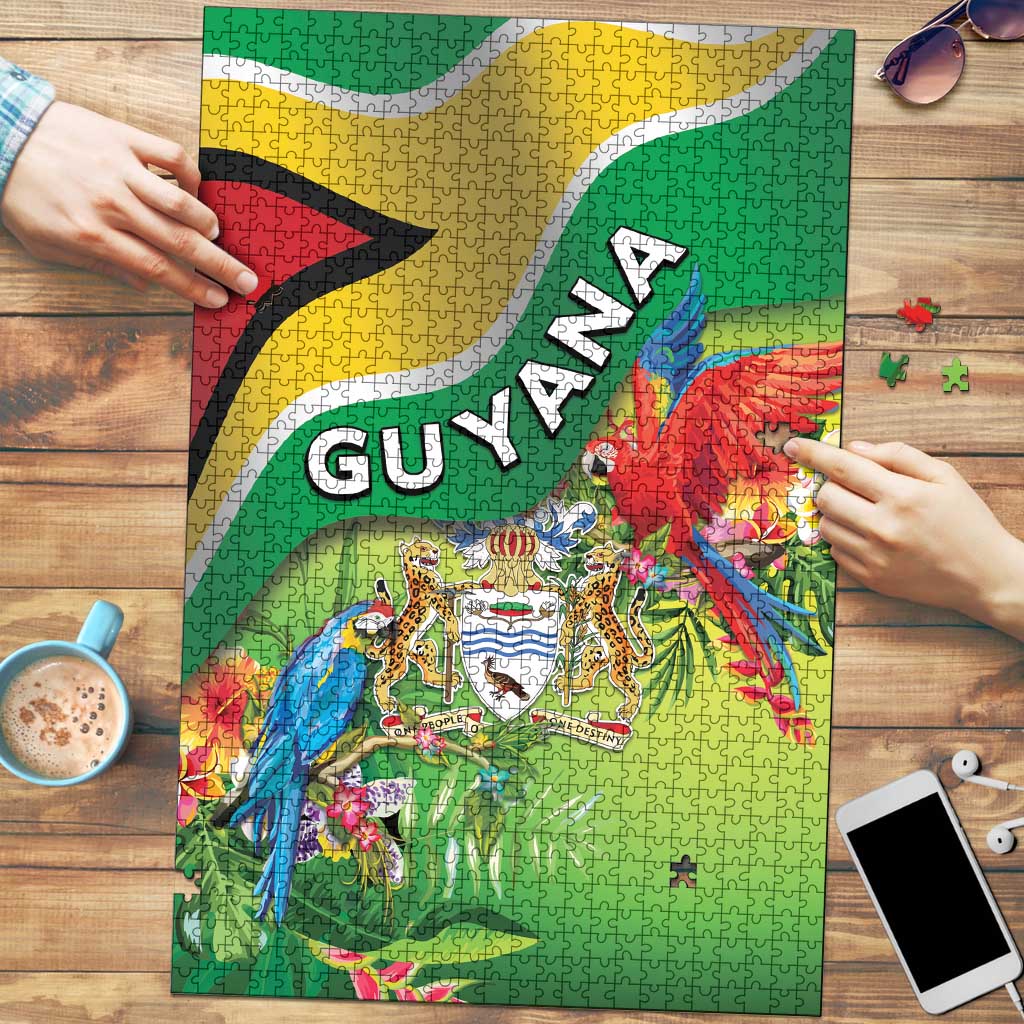Guyana Republic Day Puzzle Happy Mashramani Flag Style