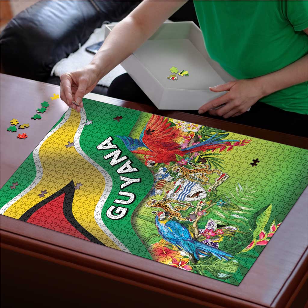 Guyana Republic Day Puzzle Happy Mashramani Flag Style
