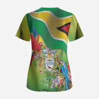 Guyana Republic Day Scrub Top Happy Mashramani Flag Style