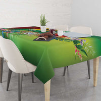 Guyana Republic Day Tablecloth Happy Mashramani Flag Style
