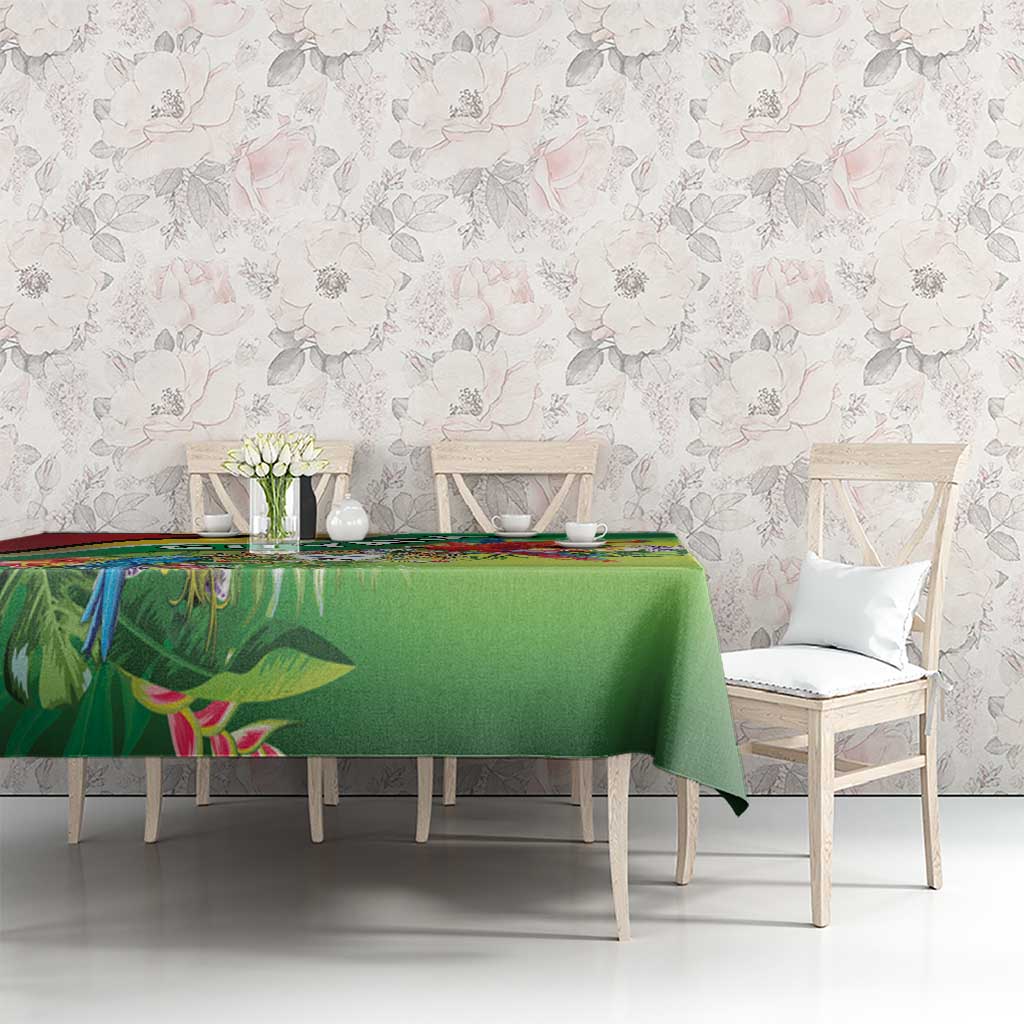 Guyana Republic Day Tablecloth Happy Mashramani Flag Style